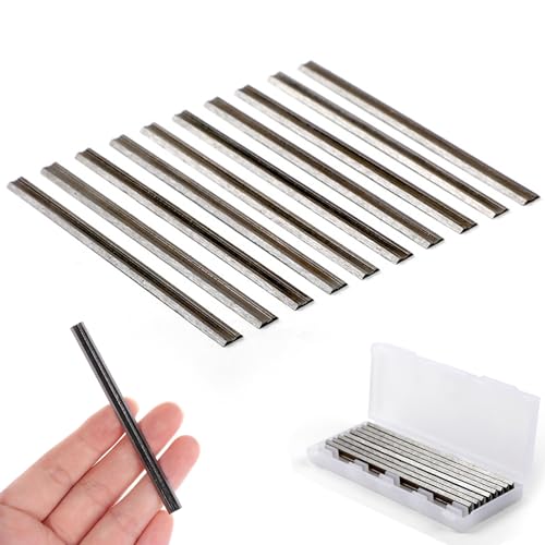 10 Stück Hobelmesser HSS Set, 82mm Hobelmesser, Elektrohobel Hss Klinge 82x5,5 x1,2mm, für Bosch Hobel, Handhobel, Holzbearbeitungsmaschine 10 Stück Hobelmesser HSS Set, 82mm Hobelmesser, Elektrohobel Hss Klinge 82x5,5 x1,2mm, für Bosch Hobel, Handhobel, Holzbearbeitungsmaschine von Hsupez