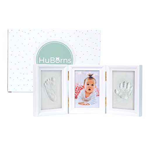 HuBorns - Baby handabdruck und Fußabdruck - Bilderrahmen Fußabdruck Hand Und Fuß, Set Gipsabdruck für Neugeborene - Baby-Erinnerung für Immer und Dekoration des Kinderzimmers HuBorns - Baby handabdruck und Fußabdruck - Bilderrahmen Fußabdruck Hand Und Fuß, Set Gipsabdruck für Neugeborene - Baby-Erinnerung für Immer und Dekoration des Kinderzimmers von HuBorns
