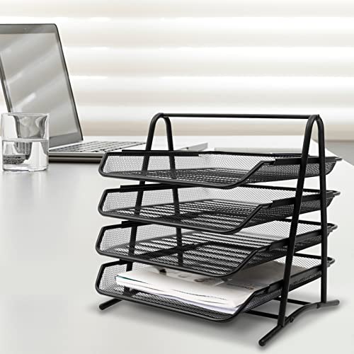 Dokumentenablage aus Metall, 4 Schubladen, Schreibtischablage im Mesh-Design,Computer-Schreibtisch Aktenschrank, Schublade Organizer,Für A4-Dokumentenablagen, Briefablage,Bücher Dokumentenablage aus Metall, 4 Schubladen, Schreibtischablage im Mesh-Design,Computer-Schreibtisch Aktenschrank, Schublade Organizer,Für A4-Dokumentenablagen, Briefablage,Bücher von HuKaiL