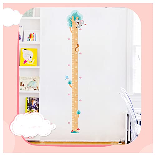 HuaHong Messlatte Kind Personalisiert, Wandtattoo Kinderzimmer, Wand Lineal Messleiste für Kinder Mädchen Junge Kinderzimmer Deko (Color : Koala) von HuaHong