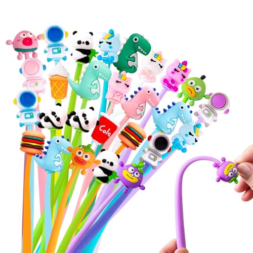 HuaMuDM 30 Stück Lustige Gelschreiber Set, Shake Kindergeburtstag Mitgebsel Set, Kugelschreiber für Kinder mit buntem Cartoon-Design, Lustige Gel Stifte Mit Tiere-Motiv Kugelschreiber HuaMuDM 30 Stück Lustige Gelschreiber Set, Shake Kindergeburtstag Mitgebsel Set, Kugelschreiber für Kinder mit buntem Cartoon-Design, Lustige Gel Stifte Mit Tiere-Motiv Kugelschreiber von HuaMuDM
