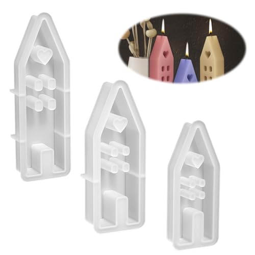 3D Osterhase Silikonform Kerzenhalter, Kaninchen Gießformen Silikon, Silikonform Hase, Silikonform Ostern (3 Stück) von HuaMuDM