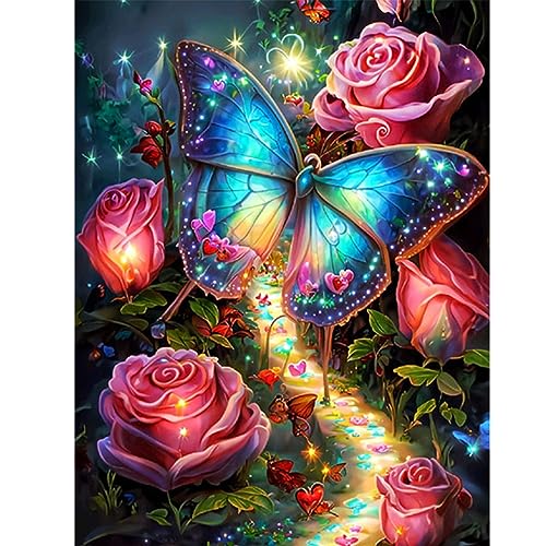 Huacan AB Diamond Painting Diamond Painting Diamant Malerei Schmetterlinge Set Rundbohrer-Set Leinwand 5D Bild Kinder Erwachsene Strass Puzzle Zeichnung Wanddekoration Schlafzimmer 30 x 40 cm Huacan AB Diamond Painting Diamond Painting Diamant Malerei Schmetterlinge Set Rundbohrer-Set Leinwand 5D Bild Kinder Erwachsene Strass Puzzle Zeichnung Wanddekoration Schlafzimmer 30 x 40 cm von Huacan