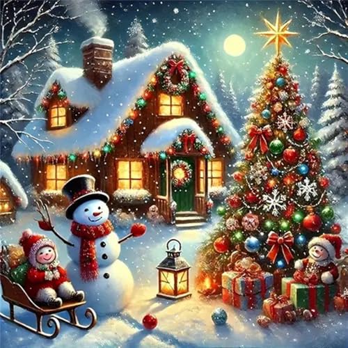 Huacan Diamond Painting Erwachsene Weihnachten Diamant Paintings Bilder Voll AB Eckige Steine Strass Malerei für Home Wall Decor 30x30cm Huacan Diamond Painting Erwachsene Weihnachten Diamant Paintings Bilder Voll AB Eckige Steine Strass Malerei für Home Wall Decor 30x30cm von Huacan