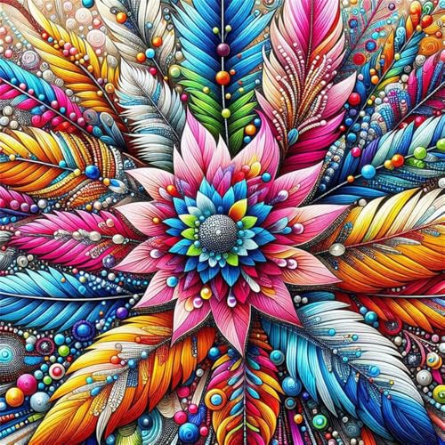 Huacan Diamond Painting Mandala Eckige Steine Erwachsene Diamant Paintings Bilder Voll Drill Malerei für Home Wall Decor Bild Größe 30x30cm von Huacan