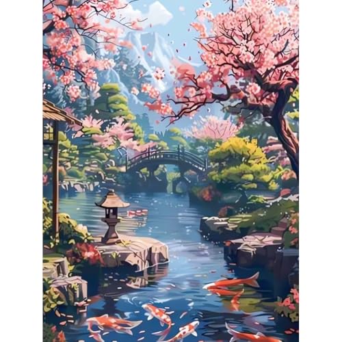 Huacan Kreuzstich-Set, Landschaft, bedruckt, Gitterstoff, Kreuzstich-Set, 11 CT, DIY, Handarbeit, für Erwachsene, Anfänger, 40 x 50 cm Huacan Kreuzstich-Set, Landschaft, bedruckt, Gitterstoff, Kreuzstich-Set, 11 CT, DIY, Handarbeit, für Erwachsene, Anfänger, 40 x 50 cm von Huacan
