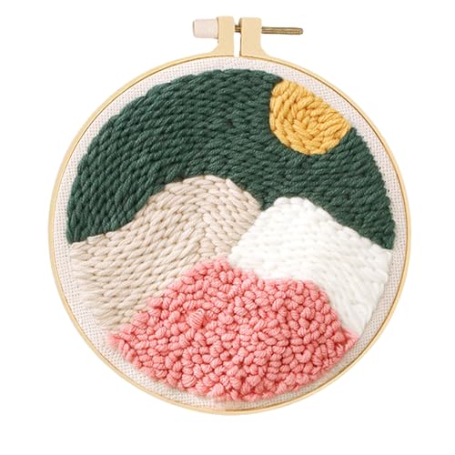 Huacan Punch Needle Stickerei Set für Anfänger Erwachsene Landschaft Stanznadel Stickerei Kit Embroidery Starter Kits Huacan Punch Needle Stickerei Set für Anfänger Erwachsene Landschaft Stanznadel Stickerei Kit Embroidery Starter Kits von Huacan