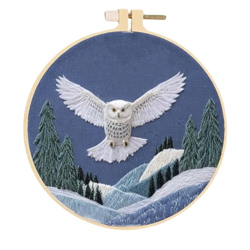Huacan Stickerei Kit für Anfänger Erwachsene enthält gestempelt Muster, Hoop, Farbe Fäden, Werkzeuge, einfach zu folgen Anleitung Huacan Stickerei Kit für Anfänger Erwachsene enthält gestempelt Muster, Hoop, Farbe Fäden, Werkzeuge, einfach zu folgen Anleitung von Huacan