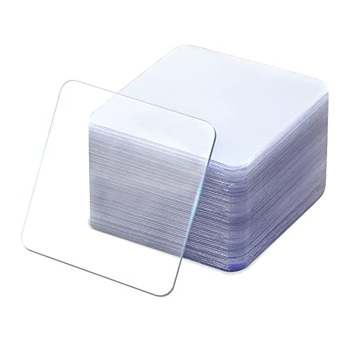 Durchsichtiges doppelseitiges Klebeband zur Befestigung von quadratischen, strapazierfähigen, spurlosen, super klebrigen Gelpads, abnehmbares multifunktionales Klebeband für die Wand (60 Stück) von Huakaile