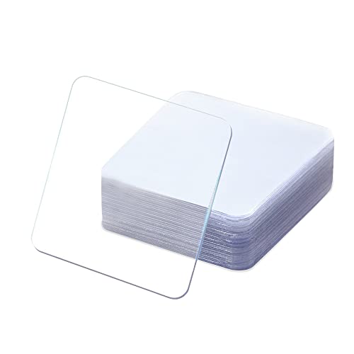 Durchsichtiges doppelseitiges Montageband, quadratisch, strapazierfähig, spurlos, super klebrig, Gel-Pads, abnehmbares multifunktionales Klebeband für Handy-DIY-Wand (30 Stück) von Huakaile
