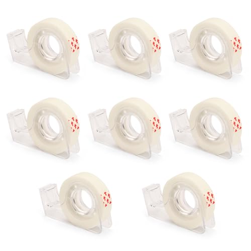 Huakaile 8 Rollen unsichtbares Klebeband-Nachfüllpack mit Spender, 1,2 x 2,499,4 cm, durchscheinende Klebebandrollen für Spender, beschreibbare Klebebandspender-Nachfüllpackung für Zuhause, Büro, Huakaile 8 Rollen unsichtbares Klebeband-Nachfüllpack mit Spender, 1,2 x 2,499,4 cm, durchscheinende Klebebandrollen für Spender, beschreibbare Klebebandspender-Nachfüllpackung für Zuhause, Büro, von Huakaile