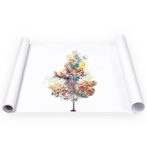 Huakaile Lange Staffelei-Papierrolle, 30 x 1500 cm, großes weißes Pinnwand-Papier, lichtbeständige Kunstpapierrolle für Geschenkverpackungen, Zeichnen, Malen, Basteln, Poster, Banner Trace (1 Rolle) Huakaile Lange Staffelei-Papierrolle, 30 x 1500 cm, großes weißes Pinnwand-Papier, lichtbeständige Kunstpapierrolle für Geschenkverpackungen, Zeichnen, Malen, Basteln, Poster, Banner Trace (1 Rolle) von Huakaile