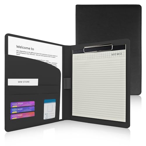 Portfolio-Organizer mit Memo, legaler Lebenslauf-Portfolio-Ordner für Vorstellungsgespräche, Kunstleder-Padfolio für Männer und Frauen, Riemen, Business-Ordner für Dokumente mit Klemmbrett, Portfolio-Organizer mit Memo, legaler Lebenslauf-Portfolio-Ordner für Vorstellungsgespräche, Kunstleder-Padfolio für Männer und Frauen, Riemen, Business-Ordner für Dokumente mit Klemmbrett, von Huakaile