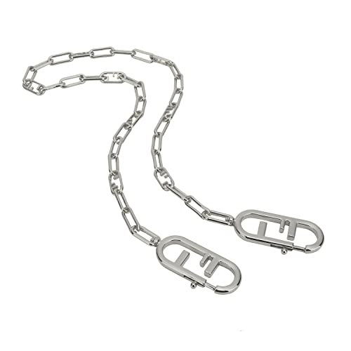 Hualibao 77 cm DIY Legierung Kettenriemen Handtasche Ketten Zubehör Geldbörse Riemen Schulter Crossbody Ersatzriemen (Silber, 77 cm) von Hualibao