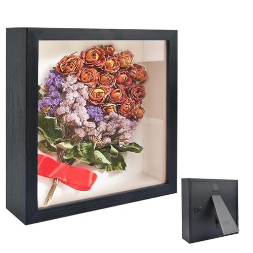 Bilderrahmen zum Befüllen, Tiefer Bilderrahmen zum Befüllen 25 x 25 cm, mit Transparente Acrylplatte, 3D Objektrahmen Tiefer 3cm, Tiefer Rahmen Hölzern, für Hochzeitsgeschenk, Schwarz Bilderrahmen zum Befüllen, Tiefer Bilderrahmen zum Befüllen 25 x 25 cm, mit Transparente Acrylplatte, 3D Objektrahmen Tiefer 3cm, Tiefer Rahmen Hölzern, für Hochzeitsgeschenk, Schwarz von Huamirra