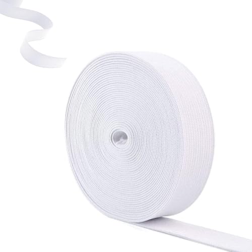 Gummiband, 10 Meter Elastisch Band, Gummiband Breit 20 mm, Gummibänder für Hosen, Rubber Band, für Hosengummi, Haushalt DIY Handwerk, Autositzbezüge, Weiß Gummiband, 10 Meter Elastisch Band, Gummiband Breit 20 mm, Gummibänder für Hosen, Rubber Band, für Hosengummi, Haushalt DIY Handwerk, Autositzbezüge, Weiß von Huamirra