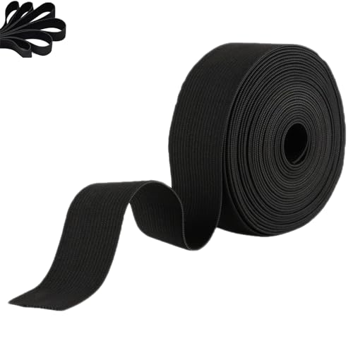 Gummiband, Elastisch Band, 10 m Nähen Gummibänder, Breite 15 mm für Hosen, Nähen, DIY Handgemacht, Nicht Leicht Verformba, Schwarz Gummiband, Elastisch Band, 10 m Nähen Gummibänder, Breite 15 mm für Hosen, Nähen, DIY Handgemacht, Nicht Leicht Verformba, Schwarz von Huamirra