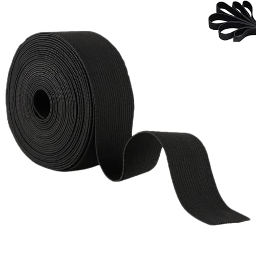 Gummiband, Elastisch Band, 10 m Nähen Gummibänder, Breite 30 mm für Hosen, Nähen, DIY Handgemacht, Nicht Leicht Verformba, Schwarz Gummiband, Elastisch Band, 10 m Nähen Gummibänder, Breite 30 mm für Hosen, Nähen, DIY Handgemacht, Nicht Leicht Verformba, Schwarz von Huamirra