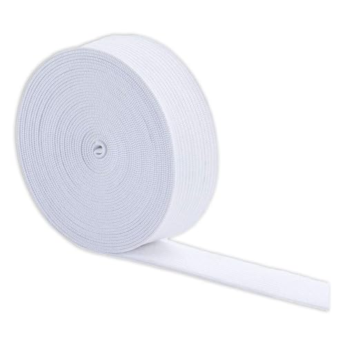 Huamirra Gummiband, 10 m x 15 mm, Weiß, Polyester, 1 Stück Huamirra Gummiband, 10 m x 15 mm, Weiß, Polyester, 1 Stück von Huamirra