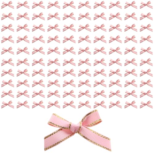Mini-Schleifen, mehrfarbig, kleine Schleifen, Blumen, für Bastelarbeiten, Nähen, Scrapbooking, Hochzeit, Weihnachten, Party, Geschenk, Dekoration, Rosa, 100 Stück Mini-Schleifen, mehrfarbig, kleine Schleifen, Blumen, für Bastelarbeiten, Nähen, Scrapbooking, Hochzeit, Weihnachten, Party, Geschenk, Dekoration, Rosa, 100 Stück von HuangguiyuanV