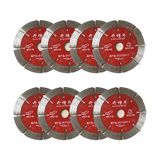 Huanyu 125 mm Sägeblätter 8 Stück für Wandjäger, geeignet zum Schneiden von Keramik und Beton, rote Ziegel, Hohlziegel, Marmor Huanyu 125 mm Sägeblätter 8 Stück für Wandjäger, geeignet zum Schneiden von Keramik und Beton, rote Ziegel, Hohlziegel, Marmor von Huanyu
