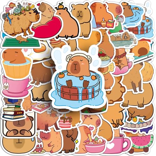 Huaxintoys 100 Stück Meerschweinchen Aufkleber, Kawaii Wasserdichte Animal Sticker für Laptop, Stoßstange, Wasserflaschen, Computer, Telefon, Schutzhelm, Erwachsene, Kinder, Teenager Huaxintoys 100 Stück Meerschweinchen Aufkleber, Kawaii Wasserdichte Animal Sticker für Laptop, Stoßstange, Wasserflaschen, Computer, Telefon, Schutzhelm, Erwachsene, Kinder, Teenager von Huaxintoys