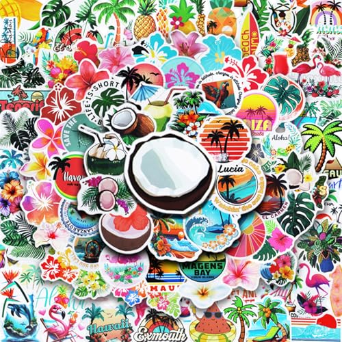 Huaxintoys 110 Stück Sommer Strand Aufkleber, Hawaii Aufkleber, Sommer Blumen Sticker für Laptop Kinder Autos Motorrad Fahrrad Skateboard Gepäck Koffer Computer Graffiti Huaxintoys 110 Stück Sommer Strand Aufkleber, Hawaii Aufkleber, Sommer Blumen Sticker für Laptop Kinder Autos Motorrad Fahrrad Skateboard Gepäck Koffer Computer Graffiti von Huaxintoys