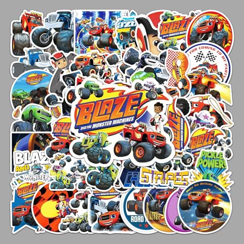 Huaxintoys Monster Truck Aufkleber Set, Monstermaschinen Vinyl Aufkleber für DIY Laptop Gepäck Kühlschrank Skateboard Auto Motorrad Fahrrad Phone Dekor Graffiti Aufkleber von Huaxintoys