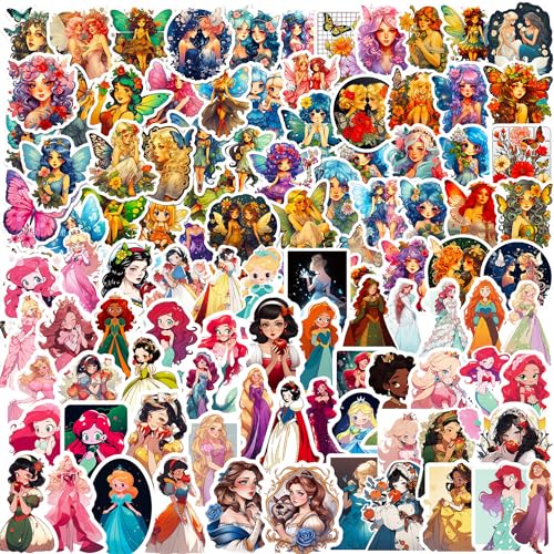 Huaxintoys Prinzessin Aufkleber Set, Schmetterlings Blumenfee Vinyl Aufkleber für DIY Laptop Gepäck Kühlschrank Skateboard Prinzessin Blumenfee Fahrrad Phone Dekor Graffiti Aufkleber Huaxintoys Prinzessin Aufkleber Set, Schmetterlings Blumenfee Vinyl Aufkleber für DIY Laptop Gepäck Kühlschrank Skateboard Prinzessin Blumenfee Fahrrad Phone Dekor Graffiti Aufkleber von Huaxintoys