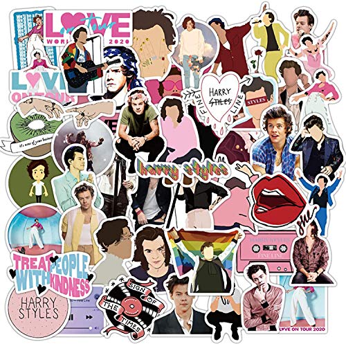 Huayao 50 Stück Singer Harry Styles wasserdichte Aufkleber für Laptop DIY Gepäck Kühlschrank Skateboard Dekor Toy Graffiti Aufkleber Huayao 50 Stück Singer Harry Styles wasserdichte Aufkleber für Laptop DIY Gepäck Kühlschrank Skateboard Dekor Toy Graffiti Aufkleber von Kemolpo
