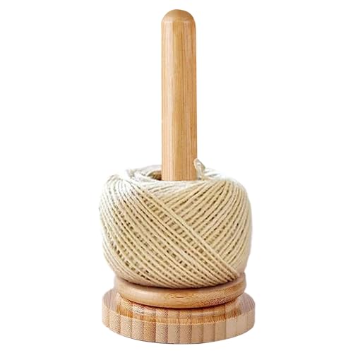 2pcs Wollabwickler Holz Kugelgelagert Als Wollhalter - Holzspinn Garn Und Fadenhalter Home Wicklung | Garnkugelhalter Holz | Fadenspinner-Organizer, Wollgarnhalter Für Strick, Näh Und Bastelprojekte von Huayeex