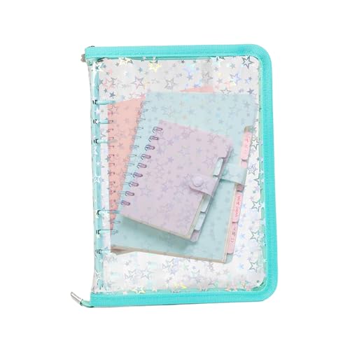 Huayeex Clear Binder Nachfüllbar - Aufbewahrungsmappe Mit Reißverschluss Für Karten - Reißverschluss Sticker Album Für Schüler Lehrer Projektmanager Journal Tape Kleinteile Quittungen Geschäftstreffen Huayeex Clear Binder Nachfüllbar - Aufbewahrungsmappe Mit Reißverschluss Für Karten - Reißverschluss Sticker Album Für Schüler Lehrer Projektmanager Journal Tape Kleinteile Quittungen Geschäftstreffen von Huayeex