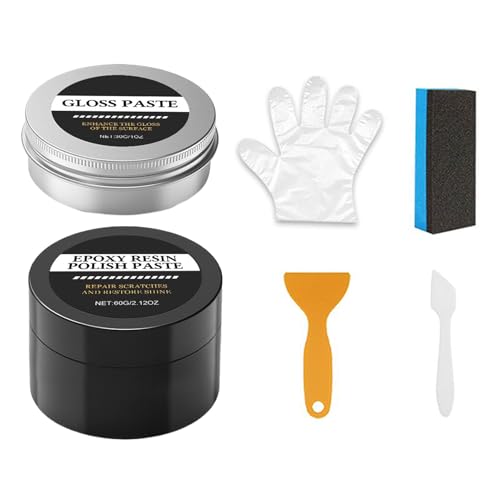 Huayeex Polierpaste Für Epoxidharz - Cremige Paste - Epoxid Kratzer Poliermittel | Für Anfänger Profis Heimwerker Kunstprojekte Tischdekoration Modellschmuck Huayeex Polierpaste Für Epoxidharz - Cremige Paste - Epoxid Kratzer Poliermittel | Für Anfänger Profis Heimwerker Kunstprojekte Tischdekoration Modellschmuck von Huayeex