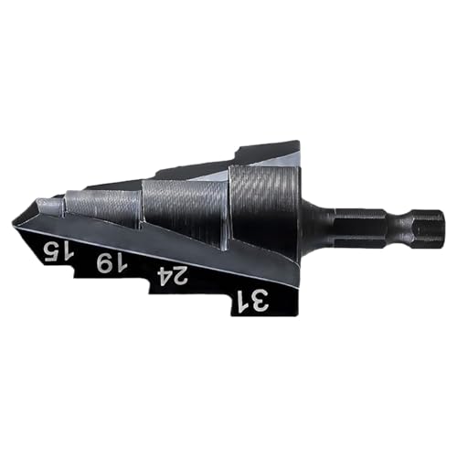 Huayeex Reamer -Bohrer, Hochleistungsrohr -Reisbohrer Bits, Multifunktional hoher Härte Stepper Drill Bit, Vielseitige Sanitärwerkzeuge zur Öffnung und Ausdehnung von Pipeline -Loch von Huayeex