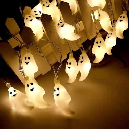 Huayifa halloween dekoration, LED Schnurlicht 3 m20 LEDs Geist Lichterkette, Dekoration Lichter Batteriebetrieben für Halloween Weihnachten Party Huayifa halloween dekoration, LED Schnurlicht 3 m20 LEDs Geist Lichterkette, Dekoration Lichter Batteriebetrieben für Halloween Weihnachten Party von Huayifa