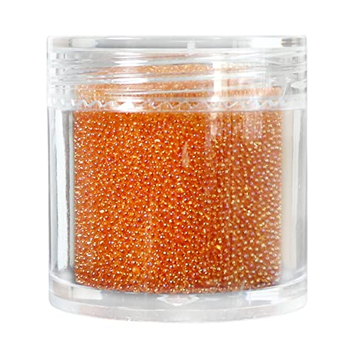 Hudhowks Crystal Tiny Glass Balls Strasssteine für Maniküre Microbead Caviar Beads Nail Art Dekorationen DIY Charms für Nail Art 3D Nails Zubehör 12 von Hudhowks