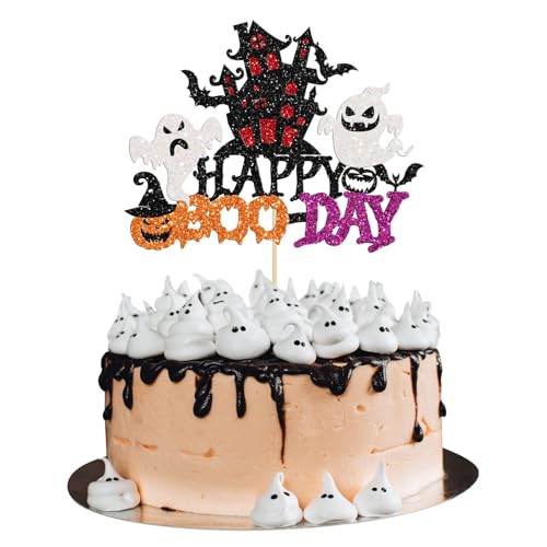 1 Stück Halloween Tortendeko Glitzer Happy Birthday, Glitzer Halloween Zauberer Geist Kuchen Pick Dekoration, Zauberer Gespenst Kürbis Kuchen Deko, Themed Geburtstag Party Supplies 1 Stück Halloween Tortendeko Glitzer Happy Birthday, Glitzer Halloween Zauberer Geist Kuchen Pick Dekoration, Zauberer Gespenst Kürbis Kuchen Deko, Themed Geburtstag Party Supplies von Hudiepan