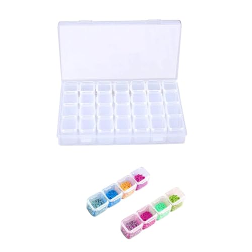 28 Fächer Fächer Kunststoff Dosen, Einstellbar Aufbewahrungsboxen, Klare Schmuck Sortierboxen, Diamant Stickerei Sortierbox, DIY Kunst Handwerk Pille Storage Organizer Trennwänden für Ohrringe, Perlen 28 Fächer Fächer Kunststoff Dosen, Einstellbar Aufbewahrungsboxen, Klare Schmuck Sortierboxen, Diamant Stickerei Sortierbox, DIY Kunst Handwerk Pille Storage Organizer Trennwänden für Ohrringe, Perlen von Hudiepan
