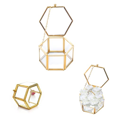 Vintage Schmuckschatulle aus Glas, Schmuckschatulle Glas, Golden Geometrische Schmuck Organizer, Geometrische Ringschatulle, Geometrische Schmuckschatulle aus Glas, für Schmuck, Ringe, Armbänder Vintage Schmuckschatulle aus Glas, Schmuckschatulle Glas, Golden Geometrische Schmuck Organizer, Geometrische Ringschatulle, Geometrische Schmuckschatulle aus Glas, für Schmuck, Ringe, Armbänder von Hudiepan