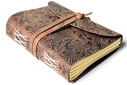Hudson & James Handgefertigtes Leder-Notizbuch, Reisetagebuch, gebundener täglicher Notizblock für Männer und Frauen, unliniertes Papier, mittelgroß, Schreibblock für Künstler, Skizze, 17,8 x 12,7 cm Hudson & James Handgefertigtes Leder-Notizbuch, Reisetagebuch, gebundener täglicher Notizblock für Männer und Frauen, unliniertes Papier, mittelgroß, Schreibblock für Künstler, Skizze, 17,8 x 12,7 cm von Hudson & James