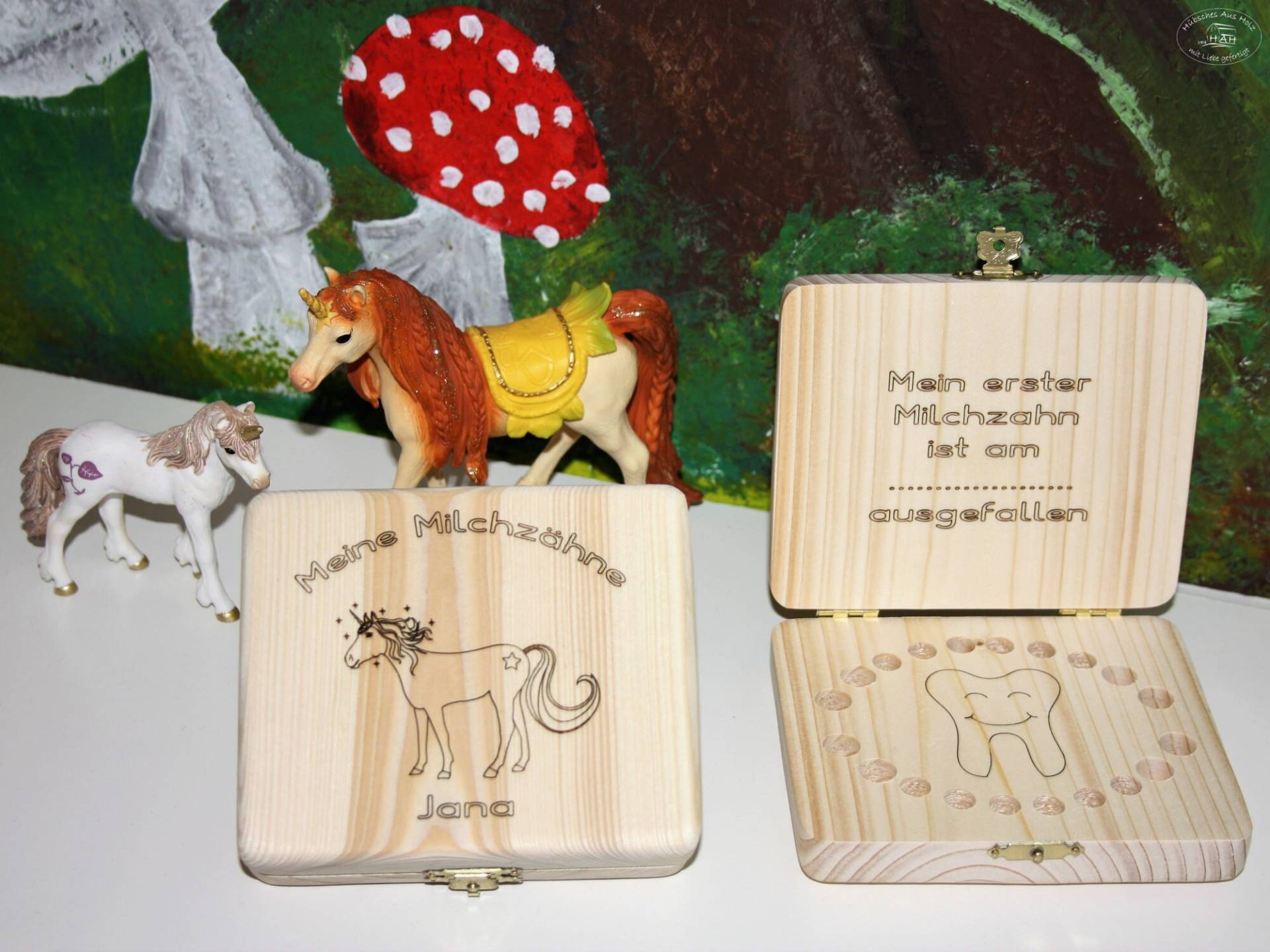 Milchzahndose/Milchzahnbox Aus Holz Milchzahndose/Milchzahnbox Aus Holz von HuebschesAusHolz