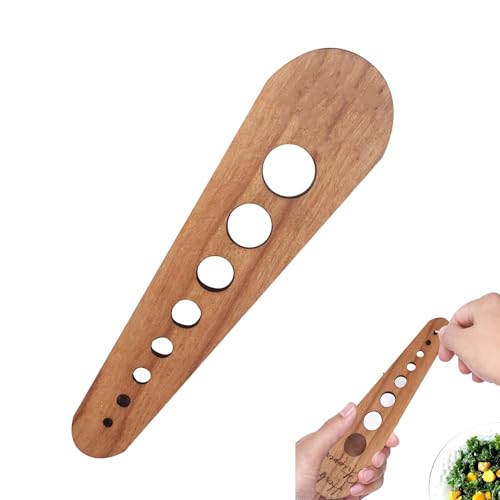 2 Stuck Blatt Kräuter Stripper, Hölzerne Kraut Stripping Tool, 8 Löcher Kräuter Cutter, Kraut Stripper Kraut Stripper für Kräuter Mangold Collard Greens Thymian Basilikum Rosmarin von Huehkir