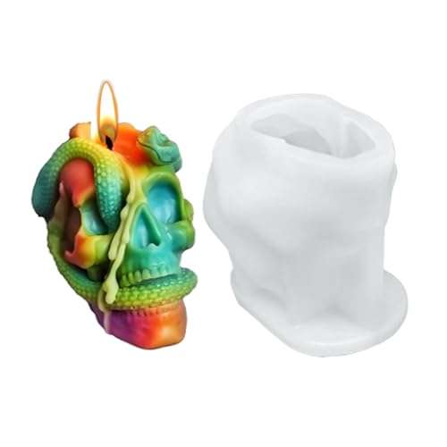 Huehkir Halloween Formen - Gips Silikon Form,Leicht Entnehmbare Grusel Bastelform Für Epoxidharz Gips Halloween Deko Seifenherstellung Handwerksprojekte von Huehkir