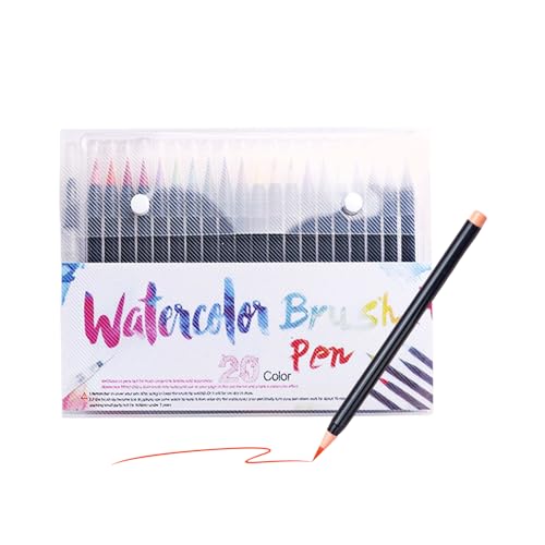 Aquarell Pinselstifte | Aquarellpinselstifte Für Künstler | Mal Zeichen Marker Set für Kreativ Basteln Kunst Unterricht Haus Schule Projekte Tagebuch Kinder Erwachsene von Hugsweet