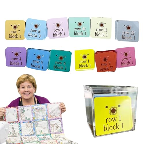 Hugsweet Nähmarkierer für Stoff, Quiltblock-Reihenmarker - Quilt-Block-Reihenmarkierungen mit Löchern für Präzision und Ausrichtung - Näh- und Quiltzubehör, Acryl-Aufbewahrungsbox aus Karton für Hugsweet Nähmarkierer für Stoff, Quiltblock-Reihenmarker - Quilt-Block-Reihenmarkierungen mit Löchern für Präzision und Ausrichtung - Näh- und Quiltzubehör, Acryl-Aufbewahrungsbox aus Karton für von Hugsweet