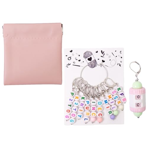 Hugsweet Strickmarkierer - Häkel- Und Webmarker Mit Reihenzähler - Abnehmbare Englische Buchstaben Oder Zahlen Für Anfänger & Nähbegeisterte von Hugsweet