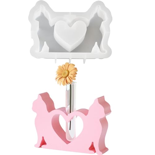 Hugsweet Vermehrungsstation-Harzform, Vermehrungsstation-Form - Süße Katzenvasenform,Silikonform, Vase, Epoxidharz-Formen für Bastelarbeiten, Dired-Blumen, Konservierungsbehälter, Heimdekoration Hugsweet Vermehrungsstation-Harzform, Vermehrungsstation-Form - Süße Katzenvasenform,Silikonform, Vase, Epoxidharz-Formen für Bastelarbeiten, Dired-Blumen, Konservierungsbehälter, Heimdekoration von Hugsweet