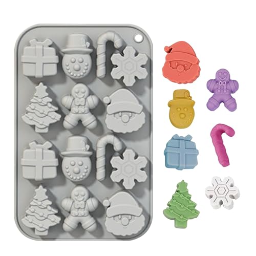 Weihnachtsbackform Weihnachten Resin Formen weihnachtliche silikonformen Weihnachtsbaum, Weihnachtsmann, Schneeflocke, Lebkuchen, Fondant, Seife, zum Dekorieren Weihnachtsbackform Weihnachten Resin Formen weihnachtliche silikonformen Weihnachtsbaum, Weihnachtsmann, Schneeflocke, Lebkuchen, Fondant, Seife, zum Dekorieren von Hugsweet