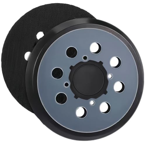 Hugwait 2 Stück 125 mm Gummi Fein Schleifteller, 8-Loch für Winkelschleifmaschinen, Staubsammelsysteme Hugwait 2 Stück 125 mm Gummi Fein Schleifteller, 8-Loch für Winkelschleifmaschinen, Staubsammelsysteme von Hugwait