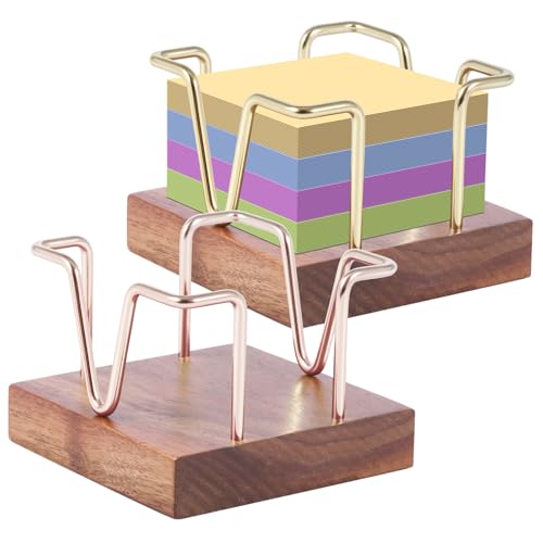 2 Stück Post Note Haftnotizhalter, Roségold Postnotizhalter, Süßer Haftnotizspender, Memo Notizblock 9.5 * 9.5 * 6.8cm Metallwürfel Desktop Organizer für Büro, Zuhause, Schule, Bürobedarf und Zubehör 2 Stück Post Note Haftnotizhalter, Roségold Postnotizhalter, Süßer Haftnotizspender, Memo Notizblock 9.5 * 9.5 * 6.8cm Metallwürfel Desktop Organizer für Büro, Zuhause, Schule, Bürobedarf und Zubehör von HuhWafee